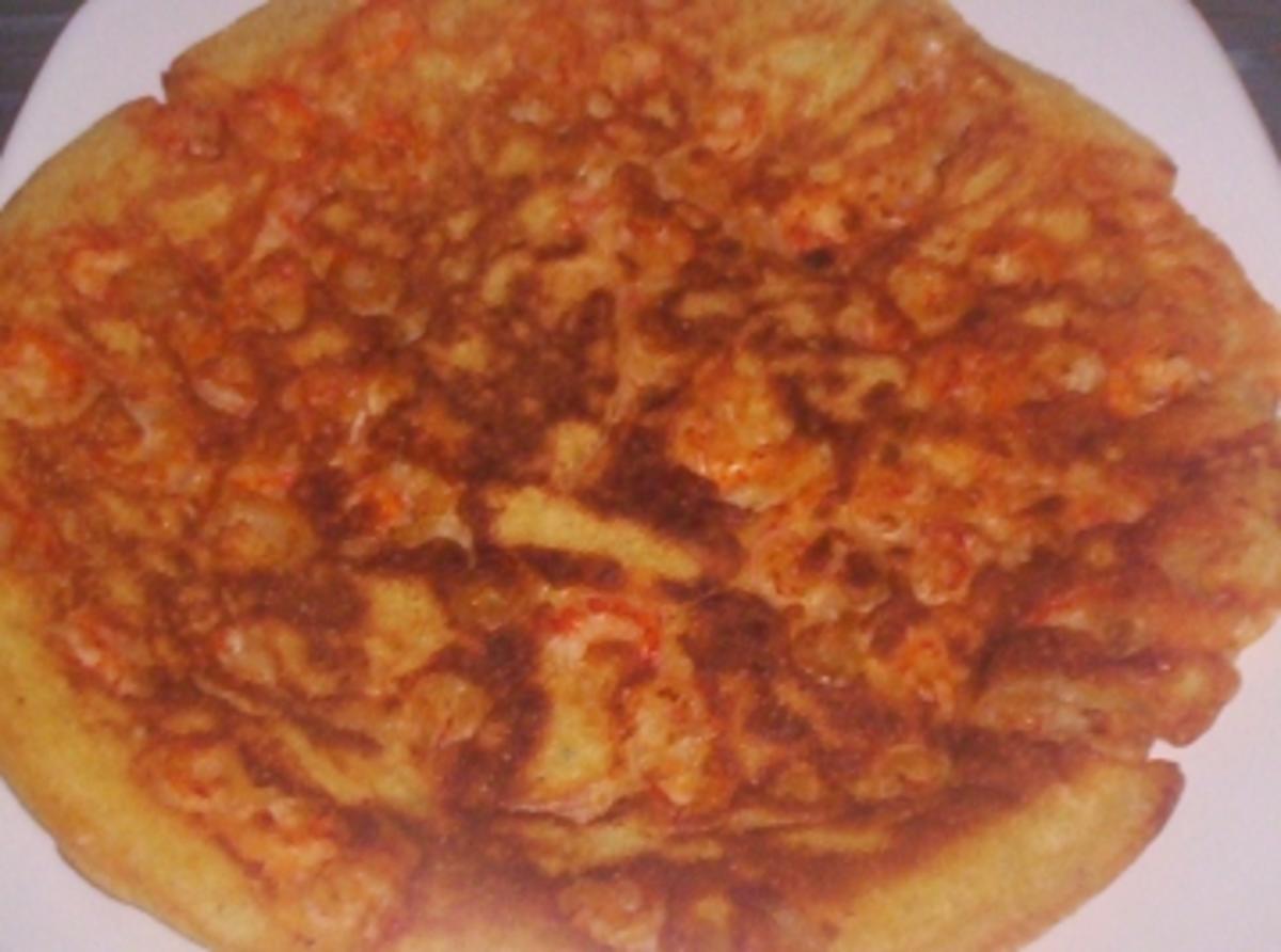 Herzhafter Pfannkuchen mit Krebsen und Dill - Rezept